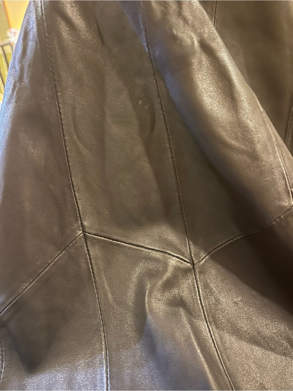 Isaac Mizrahi Genuine Leather Skirt Sz 2 - Picture 5 of 11